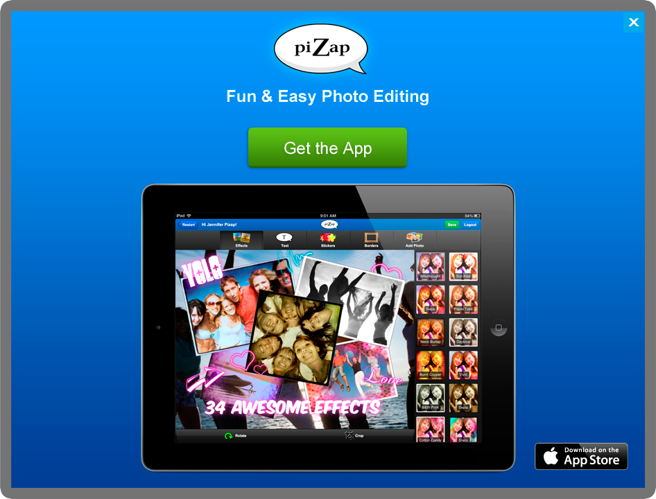 piZap ipad app