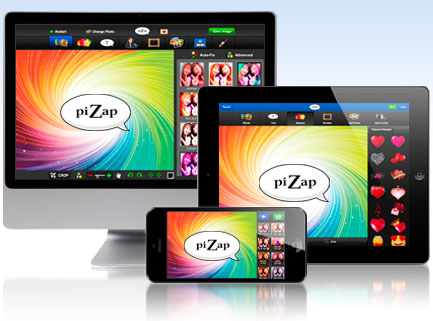 piZap photo editor and collage maker for web, iphone, and ipad