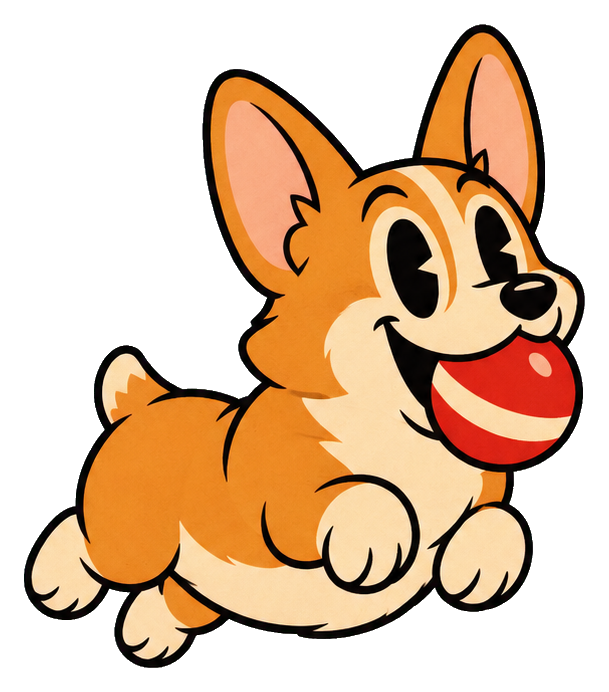 Preview for Vintage Corgi Ball Fetch
