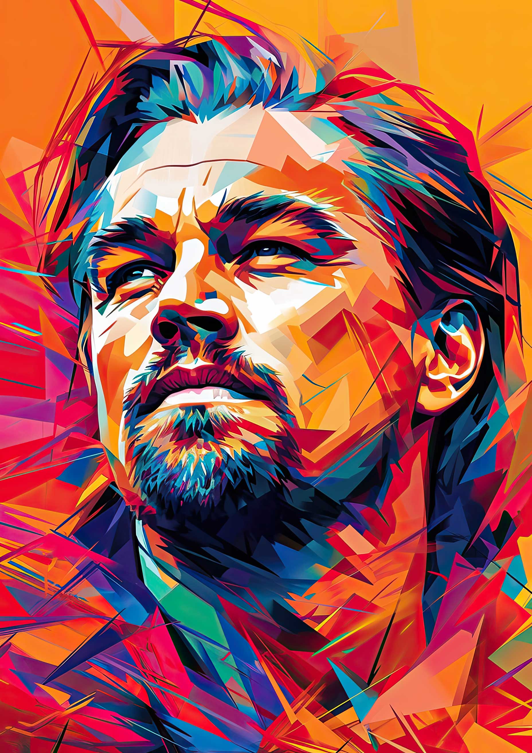 Preview for Geometric-portrait-art-celebrities-background-a8795