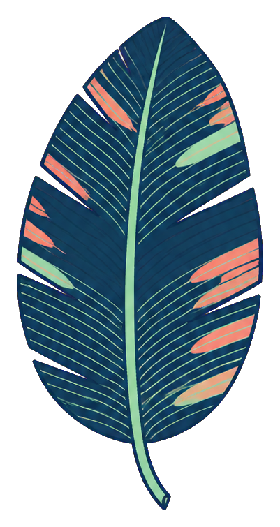 Preview for Banana Leaf Sticker Graphic