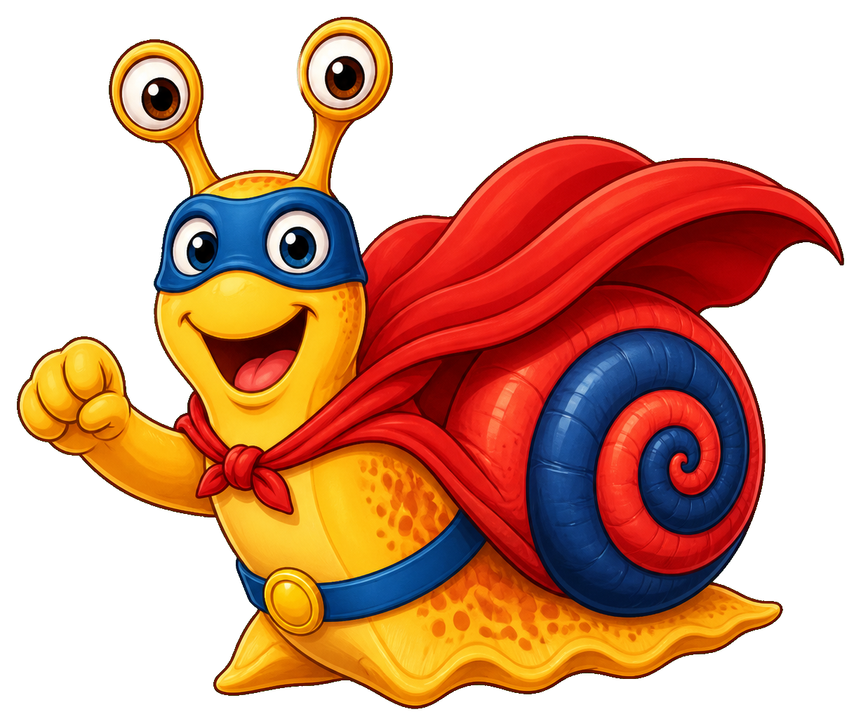 Preview for Superhero Snail Sticker