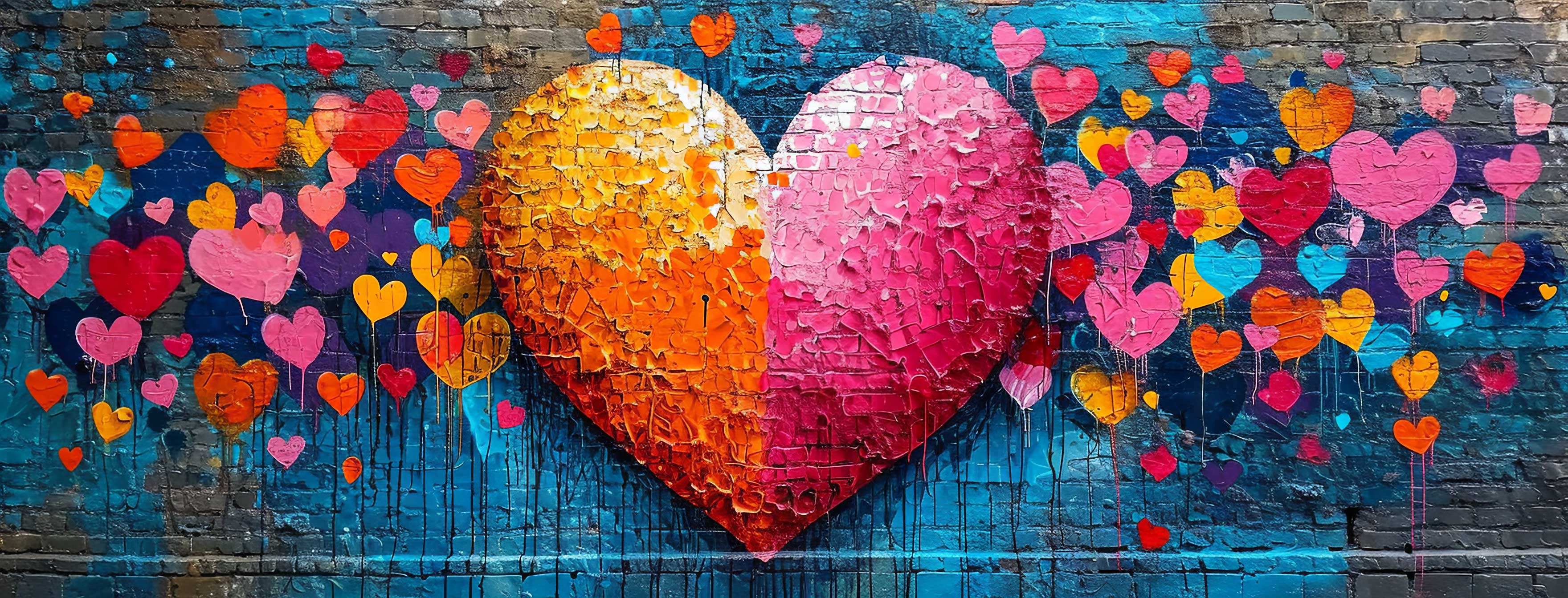 Preview for Vibrant-heart-art-template-heart-cover-background-50220