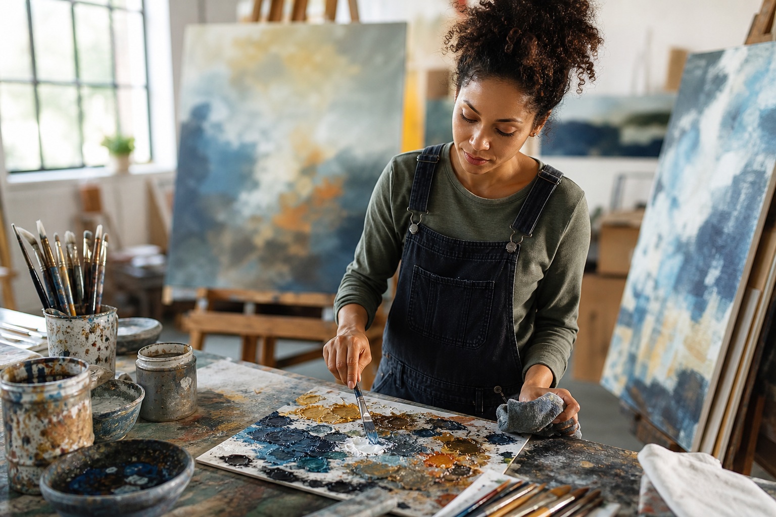 Preview for Abstract Artist Studio Background