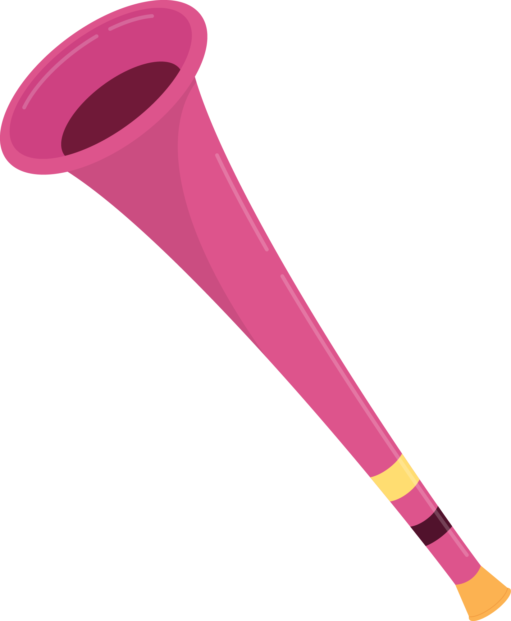 Preview for Vintage-pink-post-horn-illustration-soccer-sticker-76739