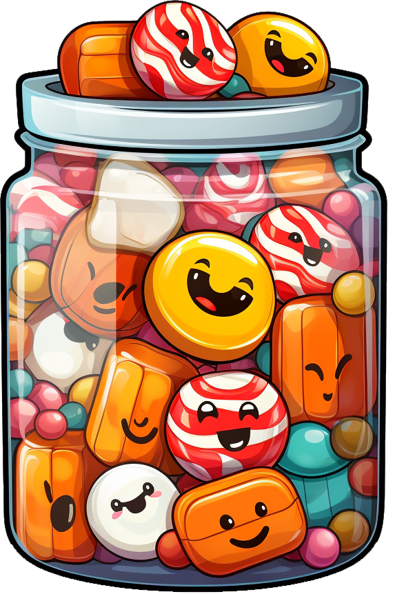 Preview for Colorful-candy-jar-illustration-halloween-candy-sticker-bc87d