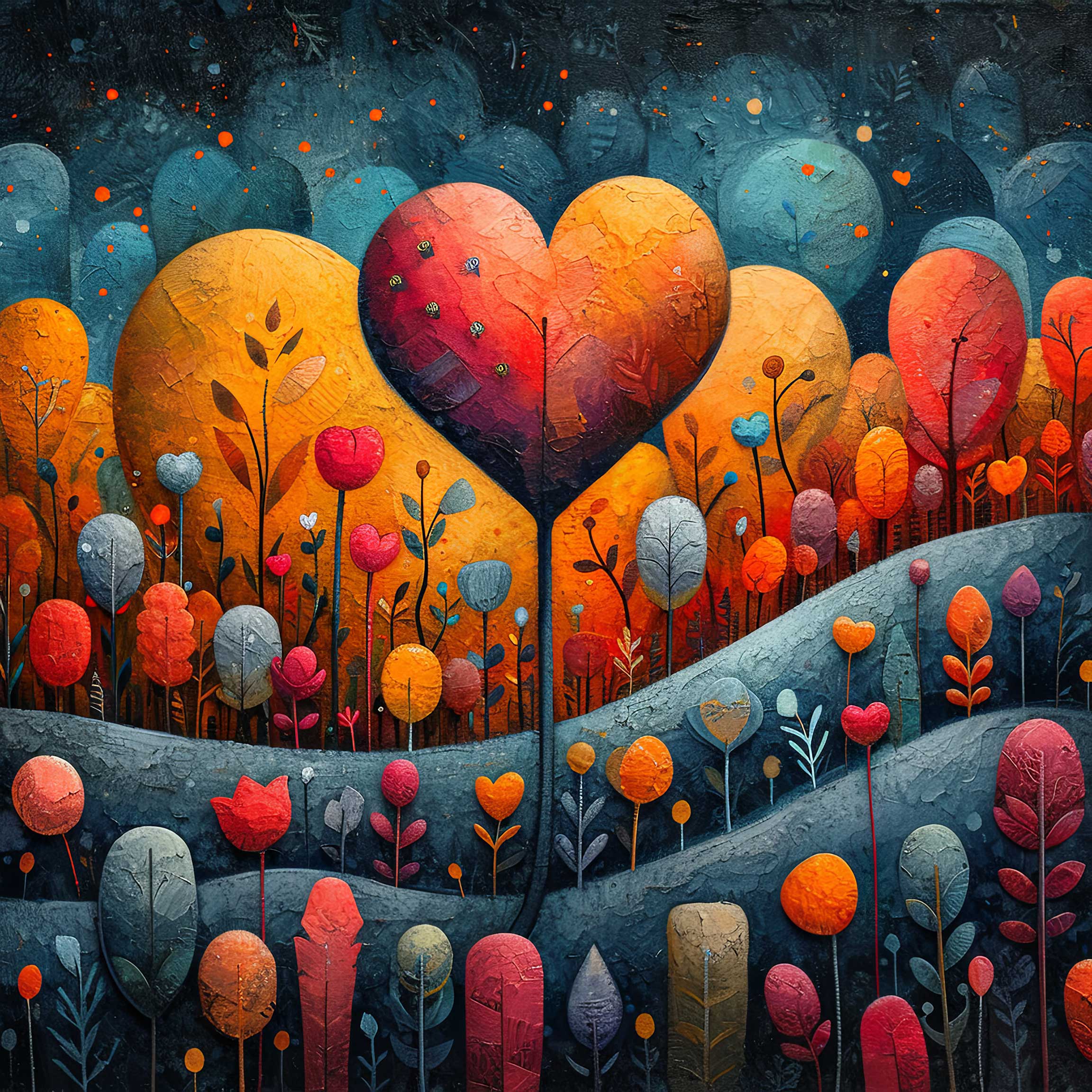 Preview for Heart-landscape-digital-art-love-background-25eb2