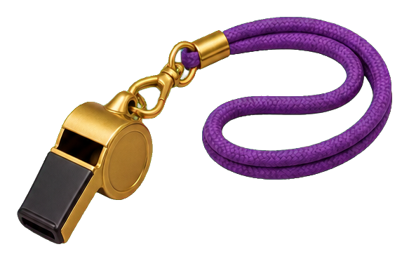Preview for Gold Referee Whistle Sticker