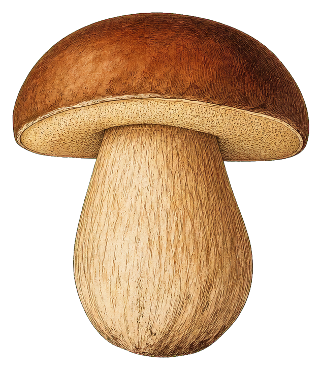 Preview for Porcini Mushroom Vintage Sticker