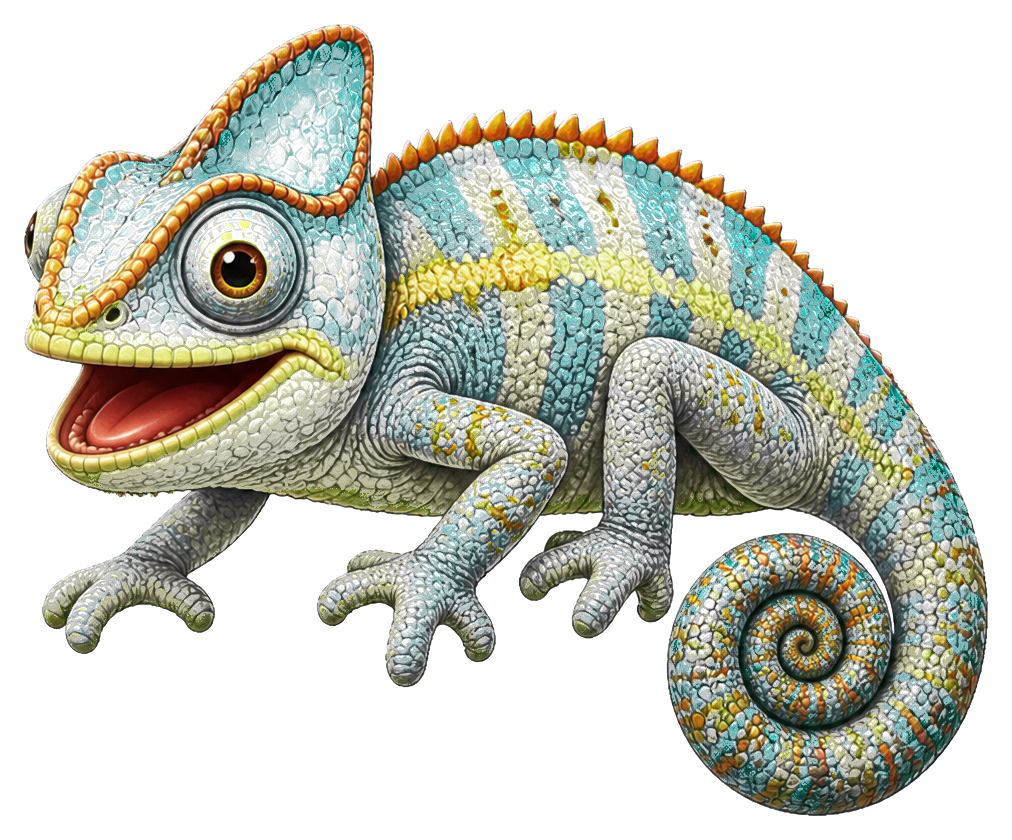 Preview for Happy Chameleon Sticker Graphic
