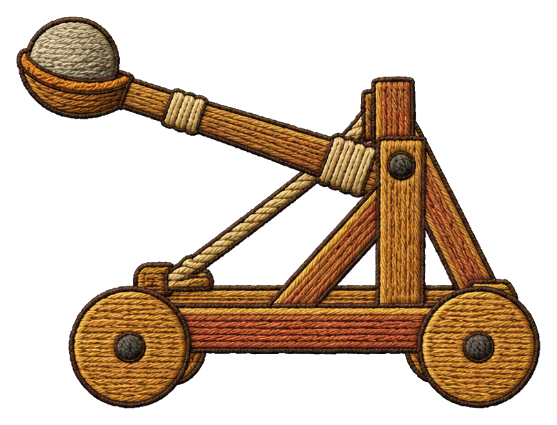 Preview for Medieval Knight Wooden Catapult