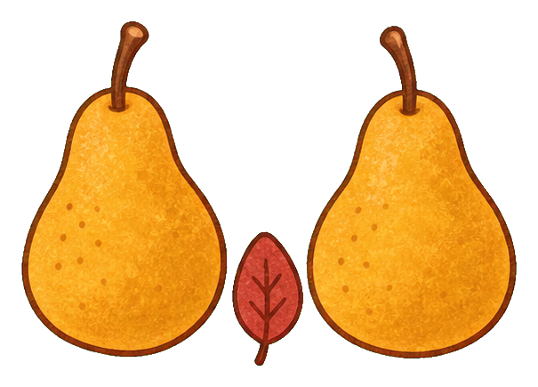 Preview for Pear Pair Autumn Sticker Graphic