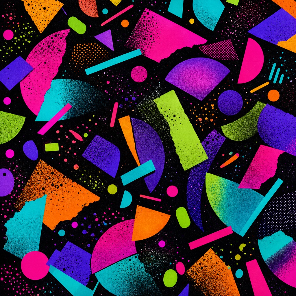 Preview for Blacklight Contrast Asymmetric Shape Scatter Background
