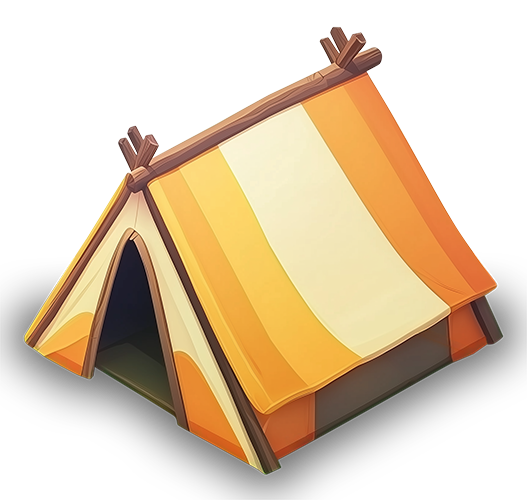 Preview for Cartoon-tent-icon-building-sticker-c8dbd