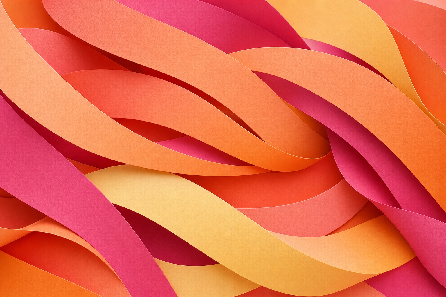 Preview for Sunset Peach Abstract Paper Ribbon Background