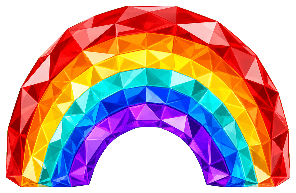 Preview for Gem Rainbow Sticker For Photos And Designs