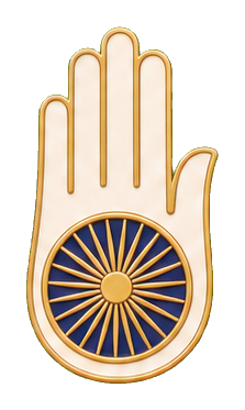 Preview for Gold Ahimsa Hand Sticker