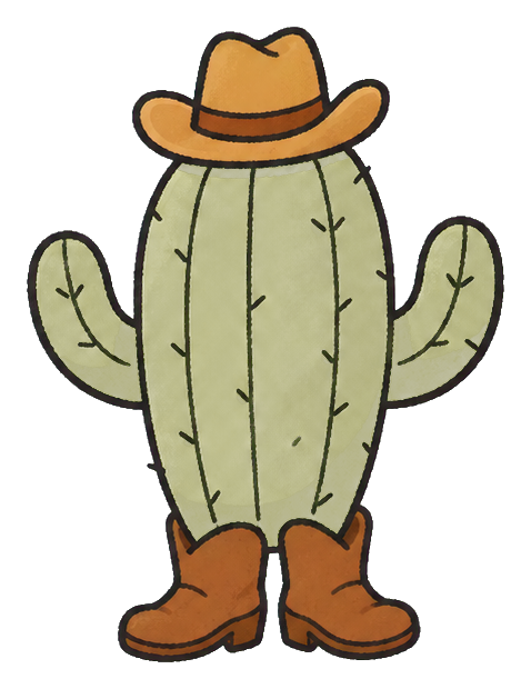 Preview for Cowboy Cactus Sticker