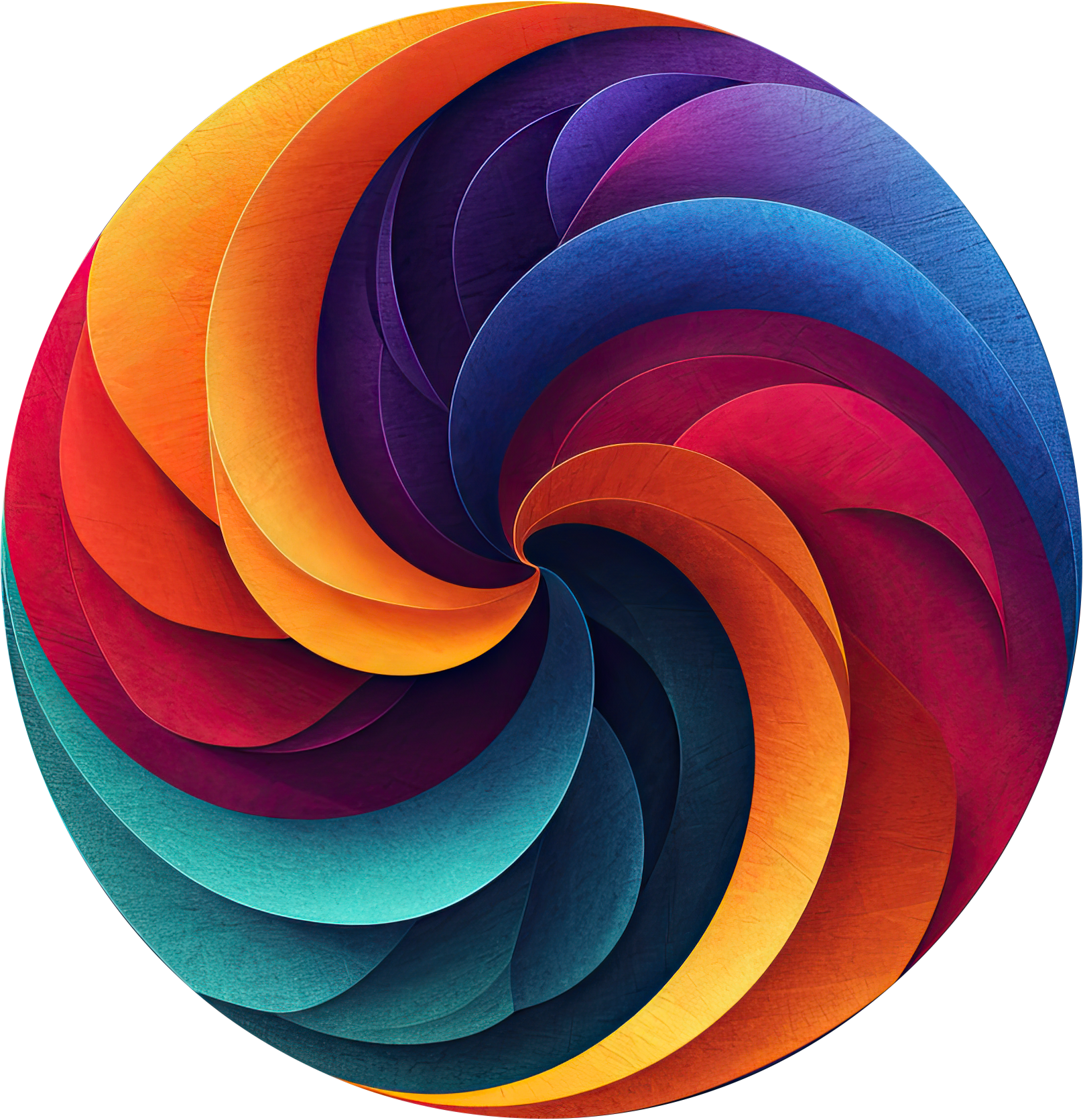 Preview for Vibrant-spiral-design-element-logo-colorful-sticker-7a359