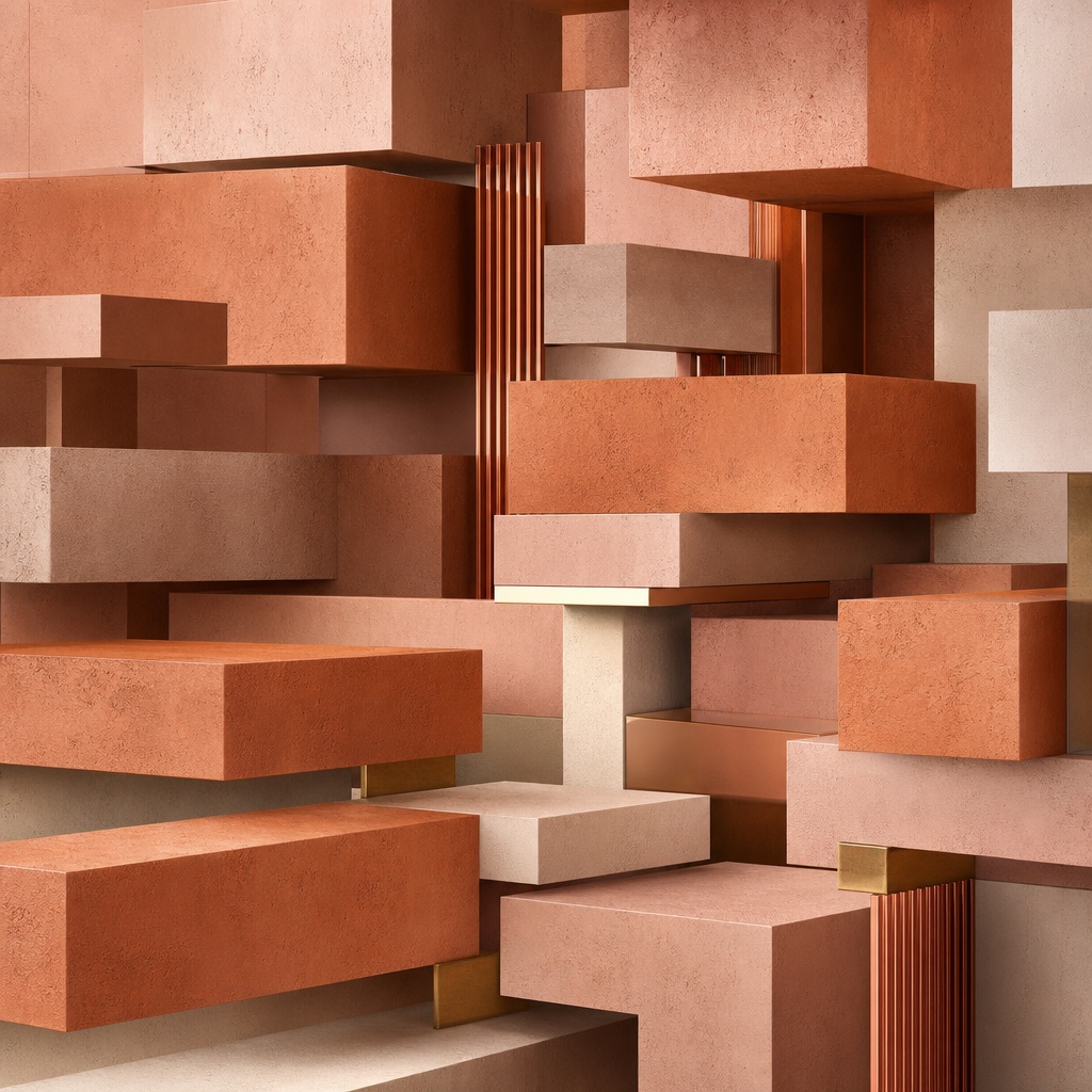 Preview for Terracotta Plaster Block Field Background