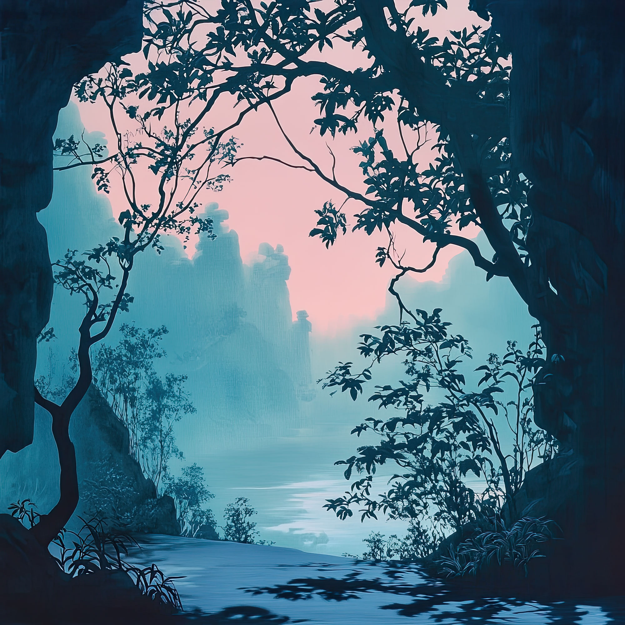 Preview for Mystical-castle-landscape-nature-backdrop-background-330be