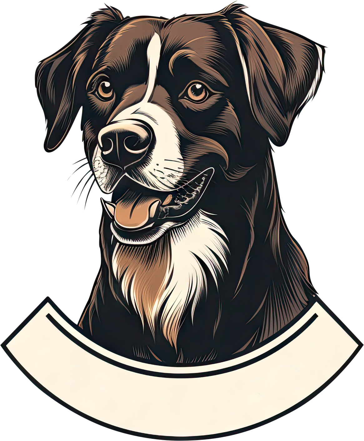 Preview for Brown-dog-illustration-logo-animal-sticker-b668a
