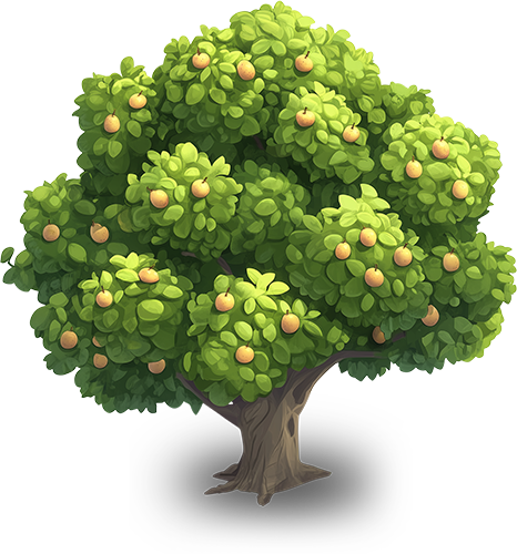Preview for Lush-green-tree-with-fruits-flora-sticker-ec658