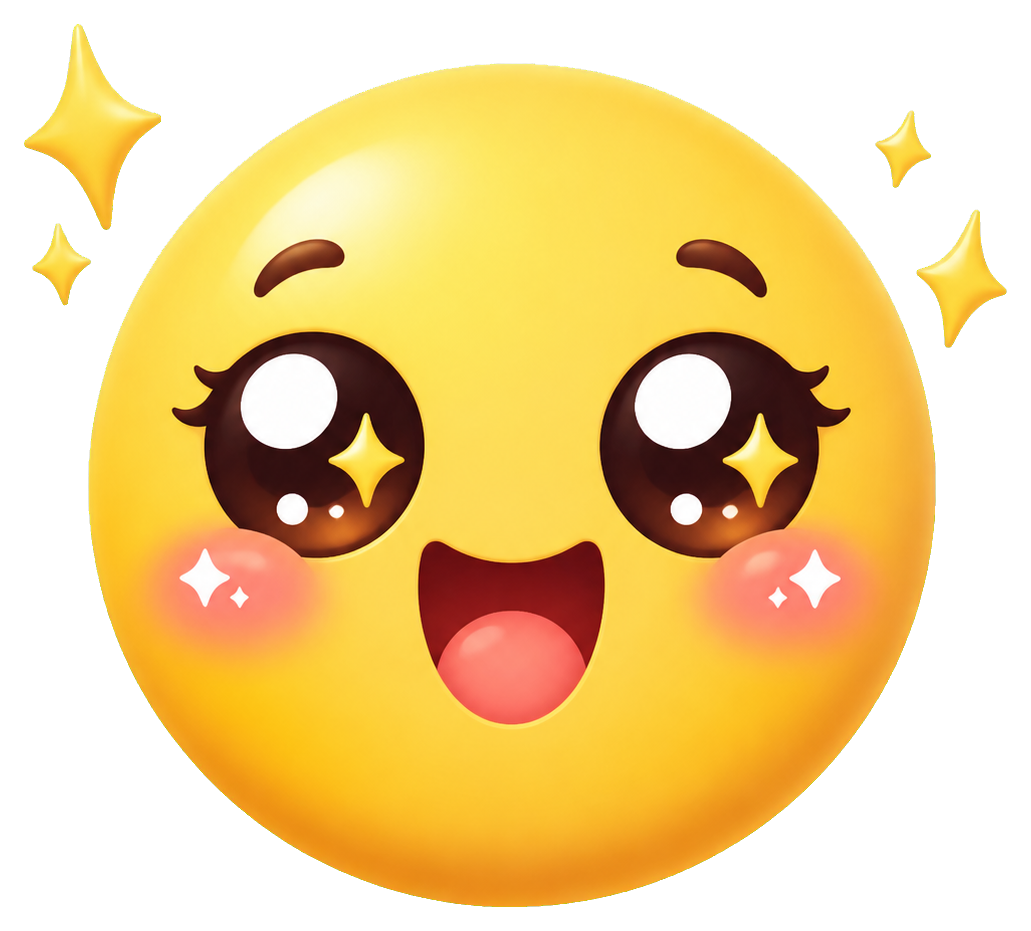 Preview for Sparkle Smile Face Sticker