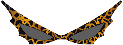 Preview for Abstract-orange-black-design-glasses-sticker-73c10