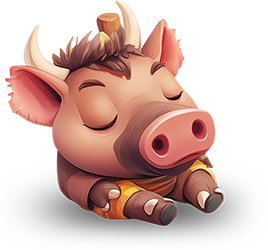 Preview for Sleeping-boar-cartoon-character-sticker-4db3c