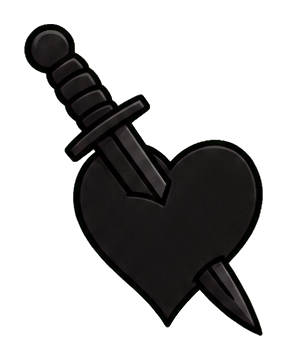 Preview for Dagger Heart Sticker Graphic