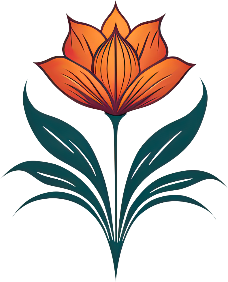 Preview for Stylized-floral-illustration-logo-flower-sticker-aa261