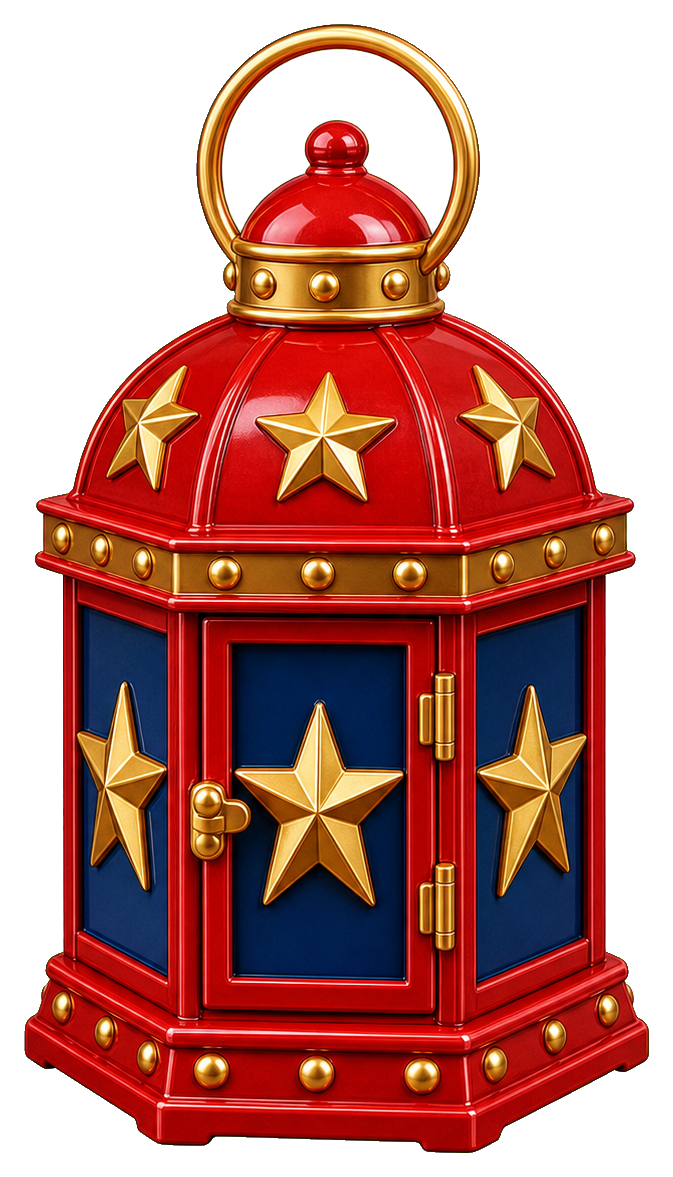 Preview for Starry Lantern 4th Of July Sticker