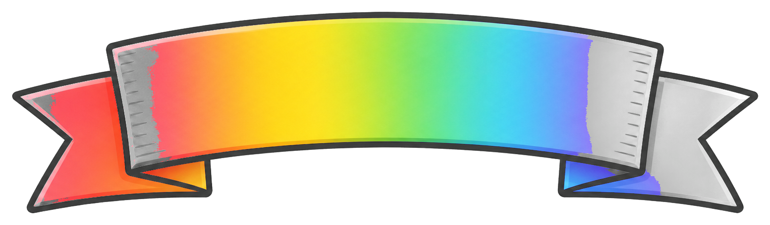 Preview for Rainbow Party Ribbon Sticker Graphic