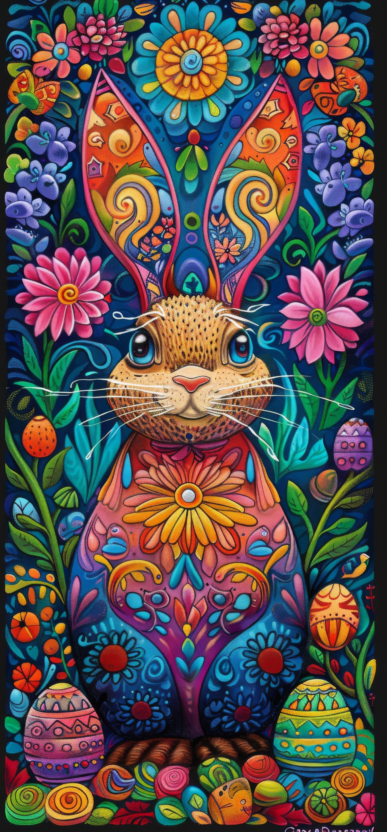 Preview for Easter-bunny-illustration-easter-phone-background-2d8e0