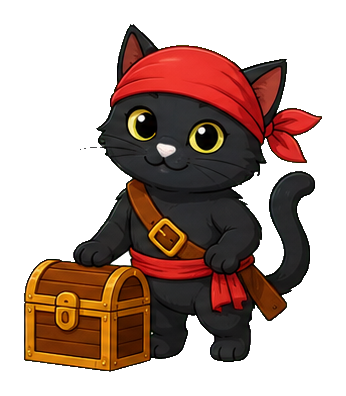 Preview for Black Cat Pirate Sticker