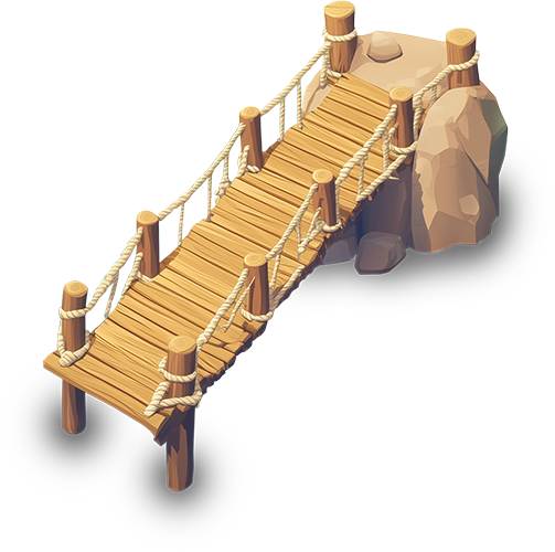 Preview for Wooden-bridge-3d-render-dock-sticker-4f395