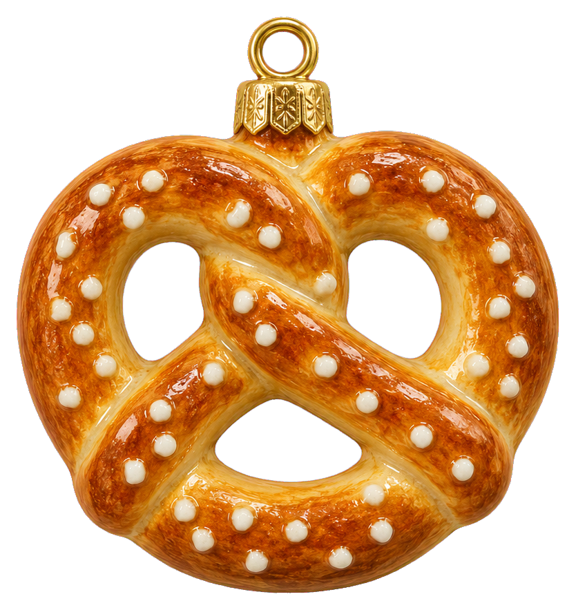 Preview for Golden Pretzel Christmas Ornament