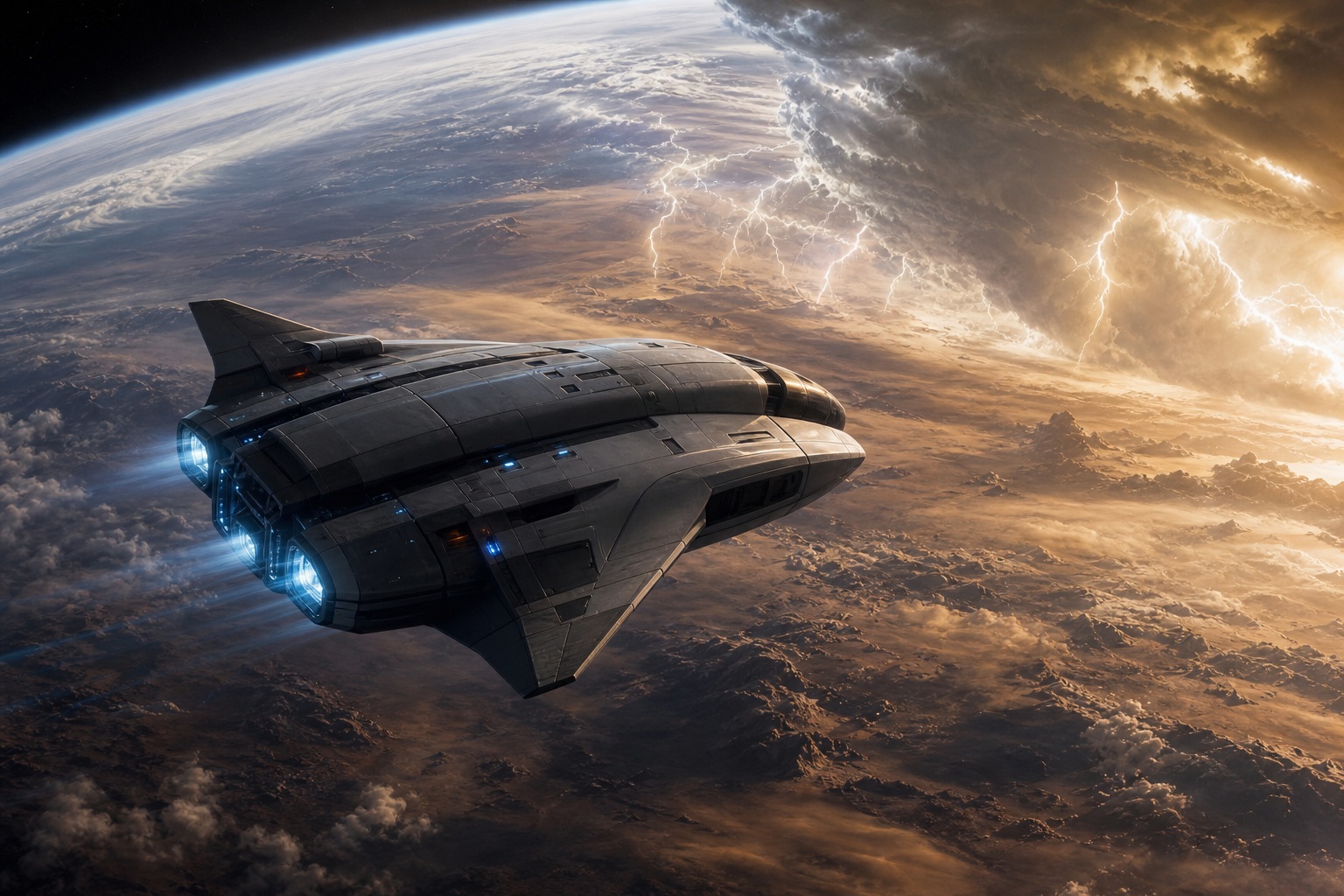 Preview for Orbital Shuttle Stormlight Background