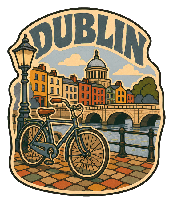 Preview for Dublin Bike Retro Sticker
