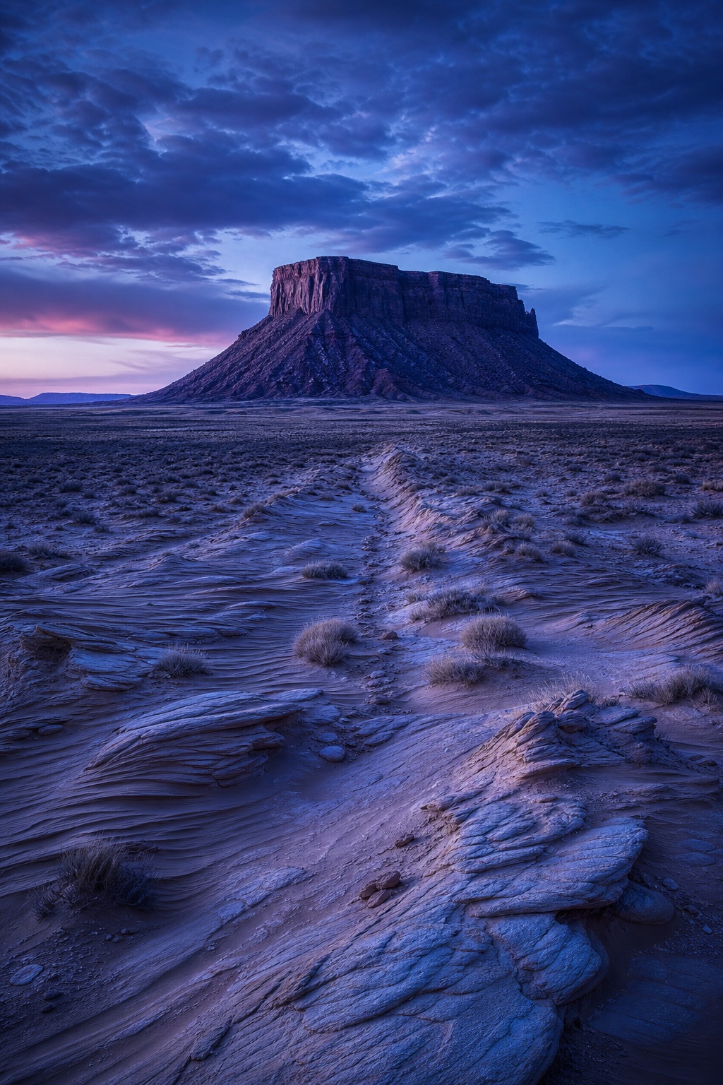 Preview for Blue Hour Mesa Desert Background