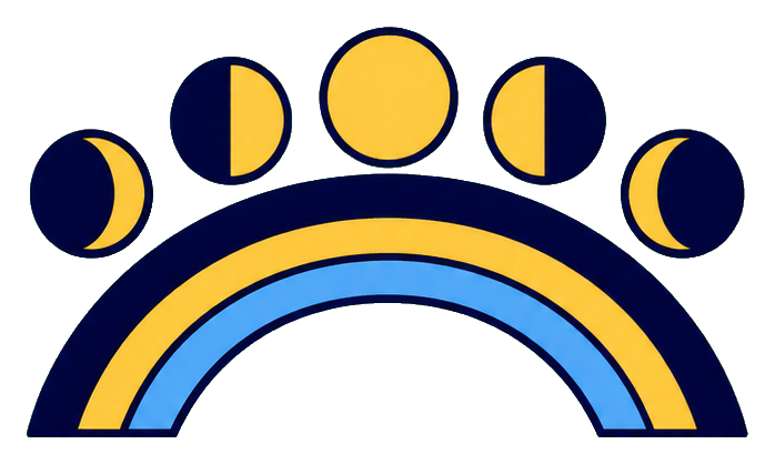 Preview for Moon Phase Rainbow Arch Sticker