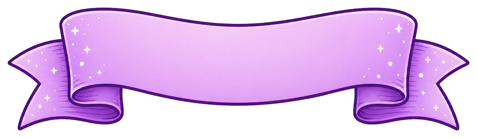 Preview for Lavender Scroll Ribbon Sticker