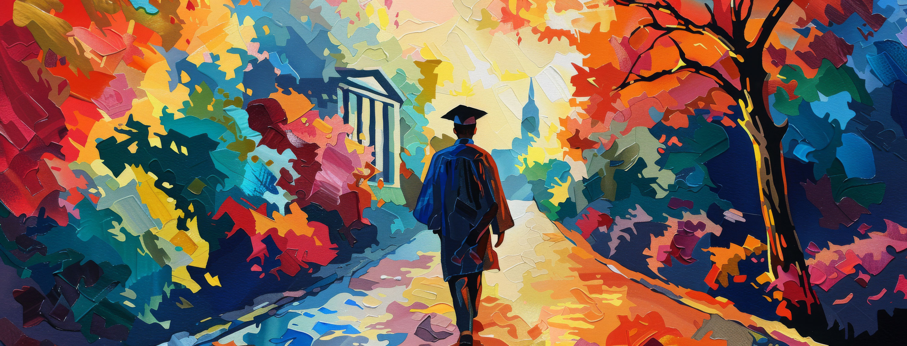 Preview for Vibrant-pathway-journey-graduation-cover-background-0ee96