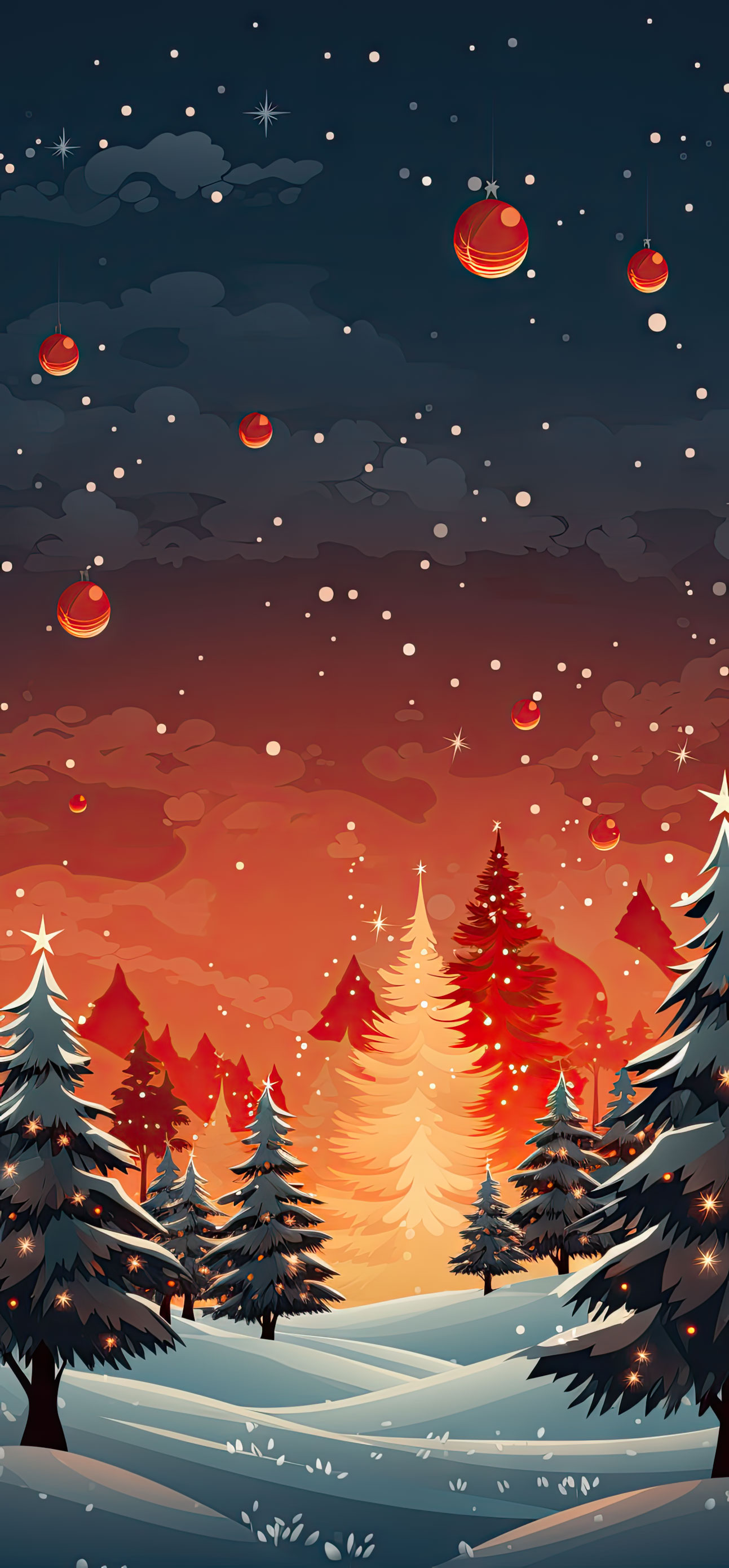 Preview for Winter-wonderland-illustration-christmas-phone-background-af080