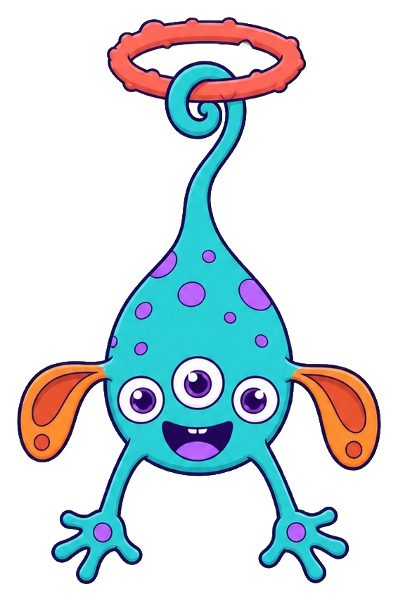Preview for Funny Cartoon Alien Sticker