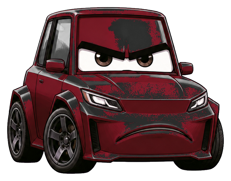 Preview for Grumpy Muscle Coupe Sticker