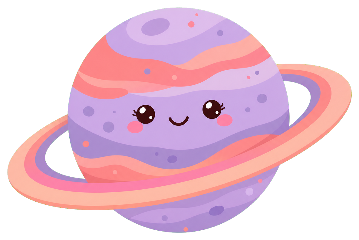 Preview for Kawaii Planet Sticker