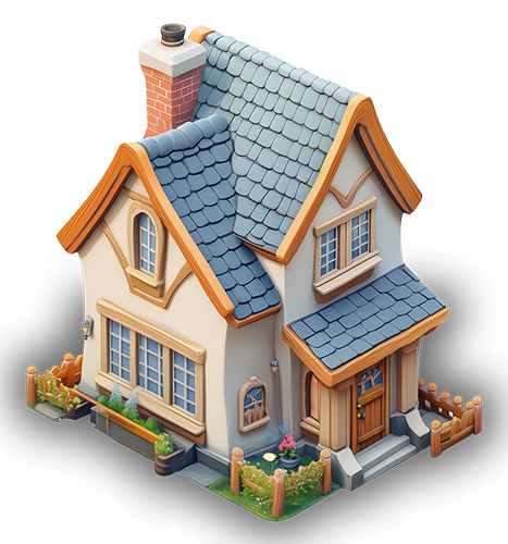 Preview for Modern-house-3d-model-building-sticker-6b148