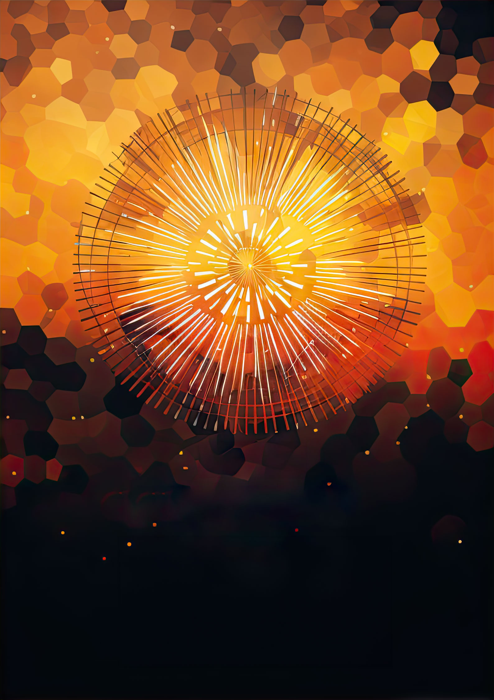 Preview for Vibrant-fireworks-design-element-new-year-background-1934c